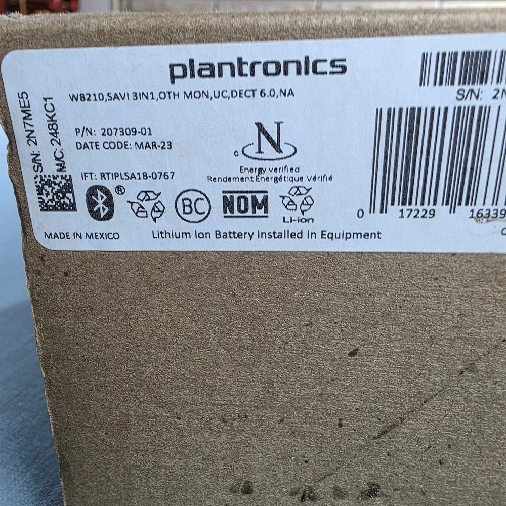 Plantronics CS Series DECT Wideband Wireless Office Headset with Charging Base